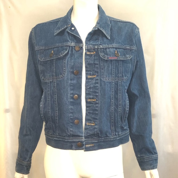 Vintage Dakota blue mid wash denim jean jacket size small - Picture 9 of 15